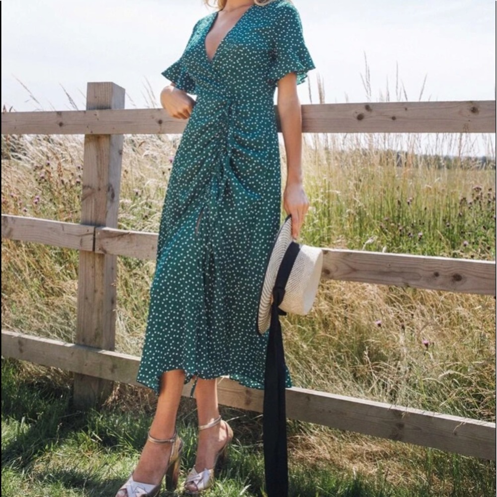 Confetti heart print dress